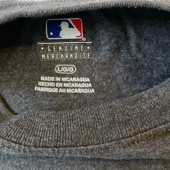 Genuine Merchandise Men Short Sleeve Tee, L,Gray,San Francisco Giants Basketball - Picture 6 of 8